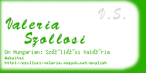 valeria szollosi business card